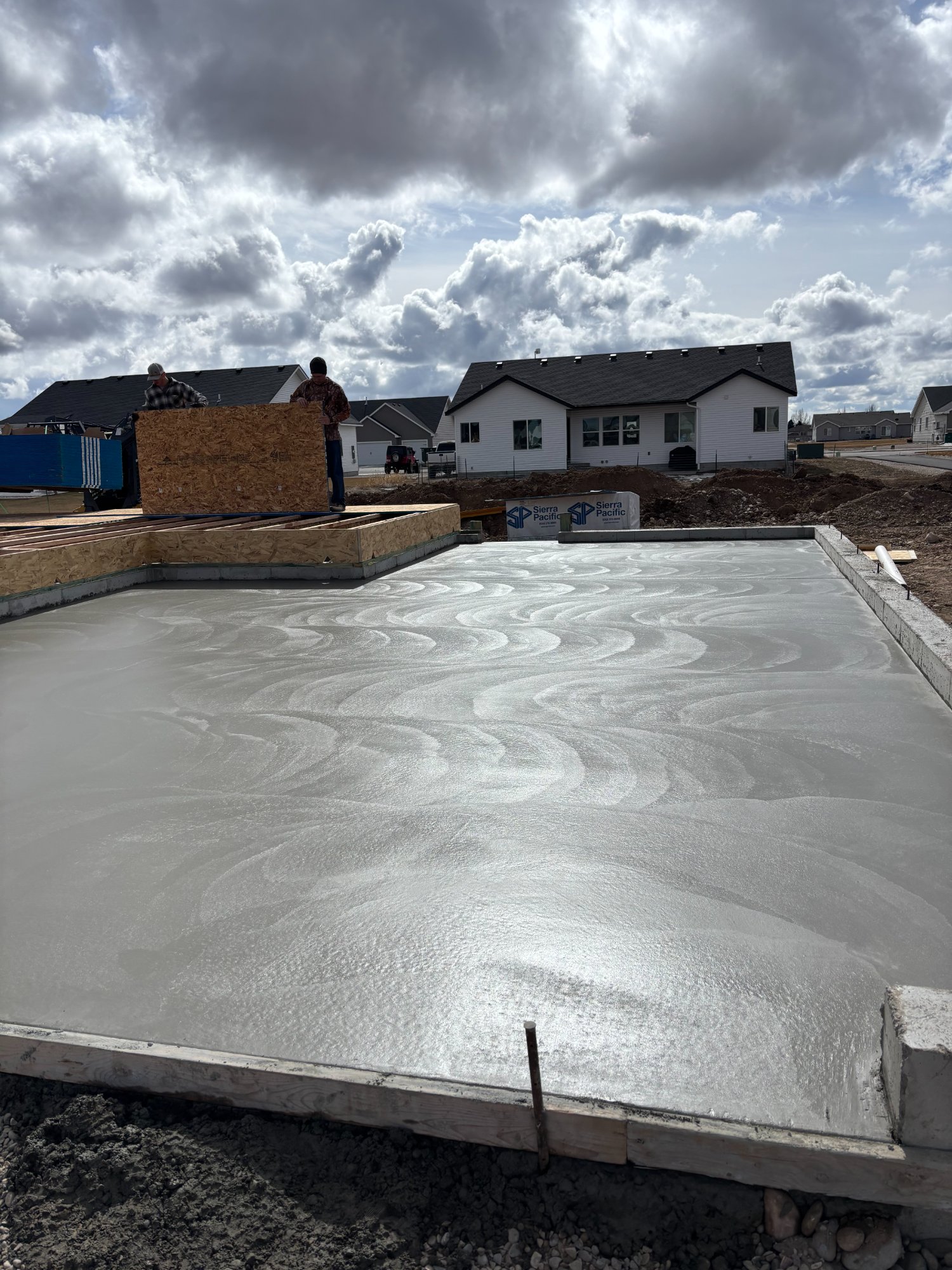 Smooth finish garage slab concrete Wyoming — Rock Range Concrete